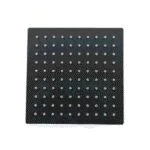 Regadera Padua Cuadrada 15 cm Negro Mate Metalflu 10896