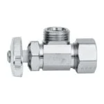 Llave de Control Angular Latón de Barril Cierre Compresión Cromo Coflex IP-104