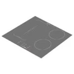 Parrilla de Inducción Magnética Negro Mate de 4 Quemadores (Zona Flex) 59cm 220-240V Nuur PARIN4-BM - Imagen 2