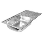Fregadero Empotrar Escurridero Derecho 100 x 50 x 17.2 cm Tramontina 93855615 - Imagen 2