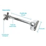 Regadera con Brazo y Teléfono 4" Meer RS306 - Imagen 4