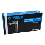 Monomando Alto para Lavabo Satinado Meer MZM4148 - Imagen 5