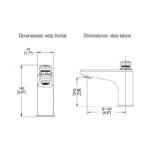 Llave de Lavabo Temporizadora 8.3 L/min Helvex TV-122 - Imagen 2
