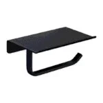 Portarrollo con Repisa Negro Mate Platinum Valmex B14.469NM
