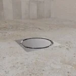 Coladera Corta de 1 Boca Tapa Redonda Desagüe de Contorno Cuadrado Helvex 22-CHL - Imagen 2