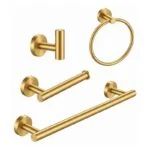 Juego de Accesorios 4 Piezas Dorado Meer ACC-019