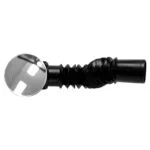 Céspol Flexible para Lavabo con Sistema Push Negro Fleximatic 2218NA - Imagen 3