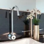 Llave de Lavabo Electrónica de Sensor de Baterías a Pared TV-203 Helvex - Imagen 3