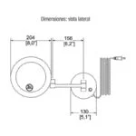 Espejo Retráctil con Aumento 5x y Luz Led Helvex ES-003 - Imagen 3