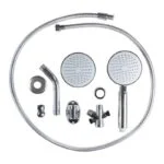 Regadera Redonda con Brazo y Teléfono 6" Meer RS304 - Imagen 5
