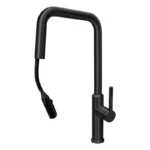 Monomando Retráctil para Fregadero Negro Mate Meer MZM8129 - Imagen 2