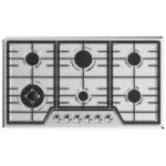 Parrilla Acero Inoxidable de 6 Quemadores Empotrable 90cm Nuur PARGA6AI