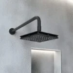 Regadera de Chorro Fijo con Brazo y Chapetón Kubica Ebano H3006-TR035-EB Helvex - Imagen 2