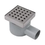 Coladera Cuadrada con Rejilla Perforada Inox Urrea CCRPINOX