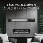 Calentador de Halógeno Eléctrico para Exteriores 1500W Nuur CALEXEL - Imagen 6