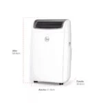 Aire Acondicionado Portátil 1 Tonelada (12,000 BTU/h) 115V Enfriamiento y Calefacción Rheem RPAI-CHN12H - Imagen 6