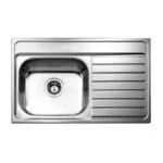 Paquete Tekaway 800.510 1C 1E D MNI Incluye Tarja 80x51x15cm Escurridor Derecho, Monomando Giratorio America MNI y Contracanasta Helixpro - Imagen 2