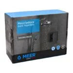 Monomando para Regadera Negro Mate Meer MZR-005M - Imagen 3