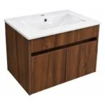 Gabinete Suspendido Aldama Mosa Parota 60x46x40cm con Lavabo Neo Concepto MB2P600P - Imagen 2