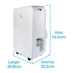 Aire Acondicionado Portátil 1 Tonelada (12,000 BTU/h) 115V Solo Frío IUSA 666085 - Imagen 4