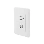 Línea Universal Contacto Aterrizado y 2 Puertos USB Sanelec 4466