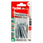 Blister Taquete Universal de Nylon UX 6x50 + Tornillo (10 pzas + 10 tornillos) Fischer 90878