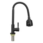 Monomando Flexible para Fregadero Negro Mate Meer MZM8135F - Imagen 4