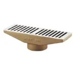 Rebosadero Rectangular con Rejilla de Acero Inoxidable Helvex 632-H