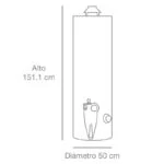 Calentador de Depósito 190 Litros (50 Galones) Gas Natural 5 Servicios Rheem 29V50/460642 - Imagen 4