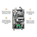 Calentador Instantáneo de Condensación Standard Navien 24 L/M 150,000 BTU/h 4 Servicios Gas LP o Natural NPE-180S2-NG - Imagen 3