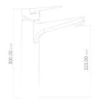 Monomando Alto para Lavabo Cromo Contract Basic 30 CM Tecnobath TB30.031 - Imagen 2