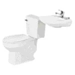 Paquete de WC Redondo + Lavabo + Accesorios de Instalación Ekon Básico II 62820