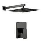 Juego de Regadera y Monomando Empotrable Tetra Black Valmex CE05.101NEGRO