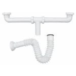 Céspol Doble para Tarja con Céspol Flexible Universal Meer SADOF24
