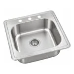 Tarja Sencilla Empotrar 48 x 48 x 15cm Acero Inoxidable Satinado Meer TS4848 - Imagen 2
