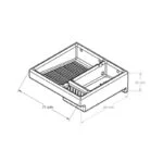 Lavadero de Plástico con Pileta Estándar Blanco 71 x 65 x 25cm Versaplas LD71B03Z - Imagen 5
