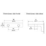 Portacepillo Cromo Access Helvex ACC-107 - Imagen 3