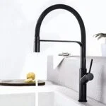 Monomando para Cocina Cuello Flexible Negro Mate Tecnobath TB09.084NEGRO - Imagen 2