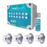 Kit para Piscina de 4 Minilight 6W Cable 5 Metros con Fuente y Controlador 111978