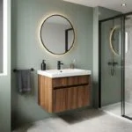 Gabinete Suspendido Aldama Bento Parota 50x38x40cm con Lavabo Neo Concepto MB1P500P - Imagen 3