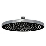 Regadera Redonda 25cm Cromo/Negro RT2002C