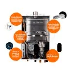 Calentador Instantáneo Modulante Navien 12 L/M 75,000 BTU/h 2 Servicios Gas Natural NHW500-12-NG - Imagen 4
