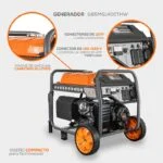 Generador Eléctrico a Gasolina 8500W Monofásico con Motor 14 HP 4T 120/240V Evans G85MG1400THW - Imagen 3