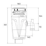 Triturador de Alimentos 1/2 HP 33cm TRS 520 Teka 115890043 - Imagen 5