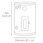 Calentador de Depósito Eléctrico 76 Litros (20 Galones) 110 V Rheem 89VP20/474724 - Imagen 4