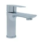 Monomando Corto para Lavabo de Acero Inoxidable Cromo Rugo P-102C