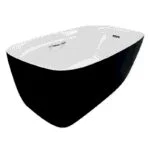 Tina Sencilla Negro/Blanco Tecnobath TH-004