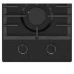 Parrilla Cristal Templado Negro Mate de 2 Quemadores Empotrable 29.5cm Nuur PARGA2VTM - Imagen 2