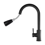 Monomando con Nariz Retráctil para Cocina Negro Meer MZM8112F - Imagen 2