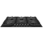 Parrilla Cristal Templado Negro Mate de 6 Quemadores Empotrable 90cm Nuur PARGA6VTM-L - Imagen 2